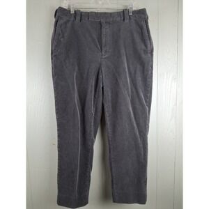 Brooks Brothers Slim Fit Corduroy Pants Mens 38X32 (35X27) Gray‎ Tailored